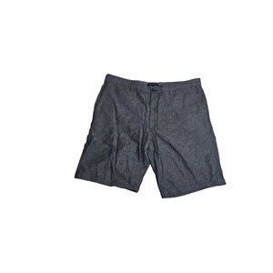 Banana Republic Mens Size 38 Gray Polka Dot Flat-Front Chino Shorts